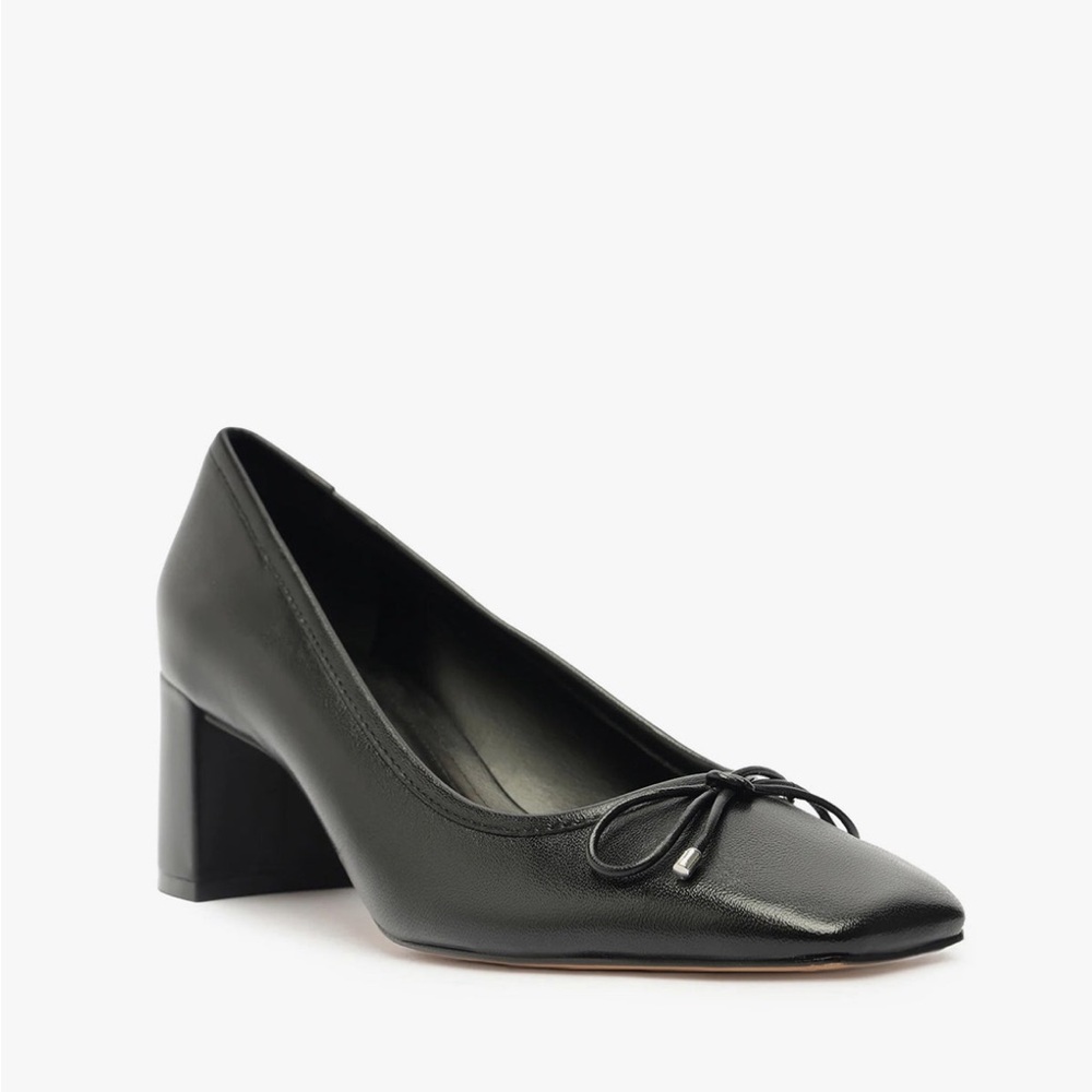 SCHUTZ Block Leather Pump - Size 6.5